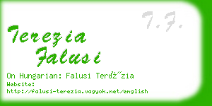 terezia falusi business card